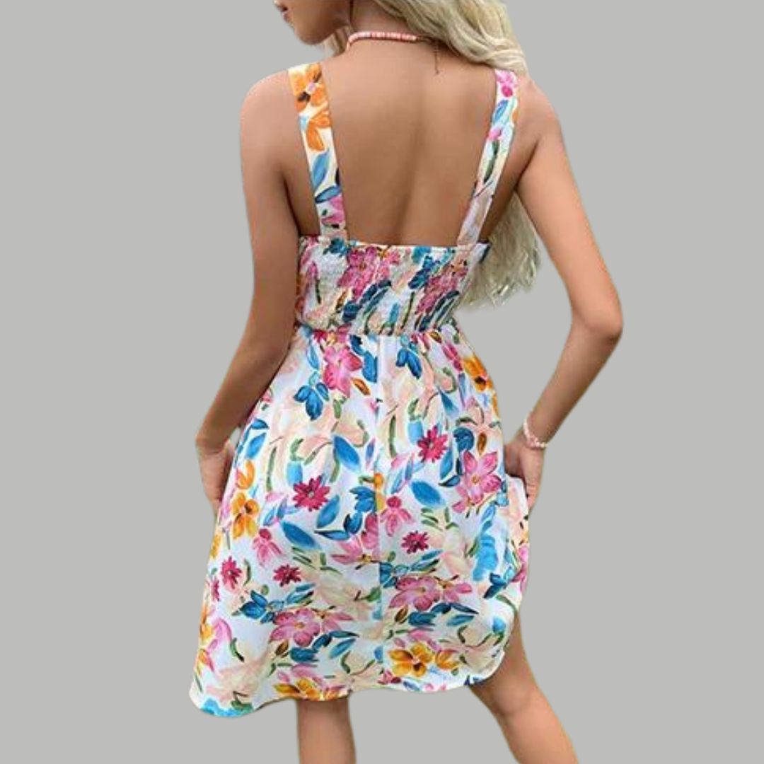 Sundress with floral print