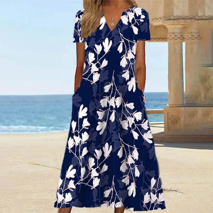 Casual dress with floral print