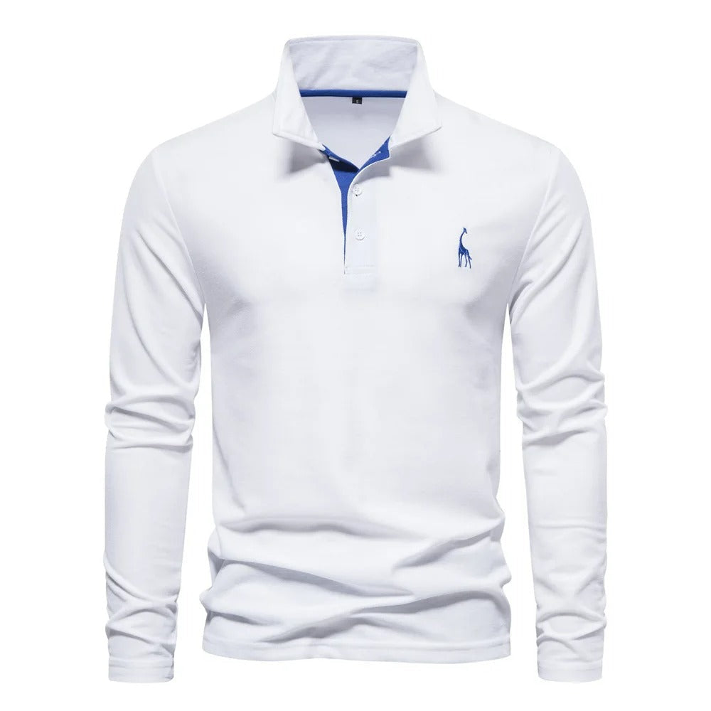 Long sleeve polo shirts for men