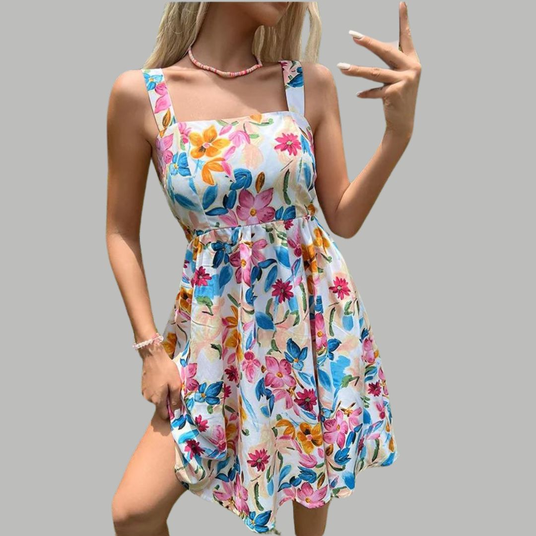 Sundress with floral print