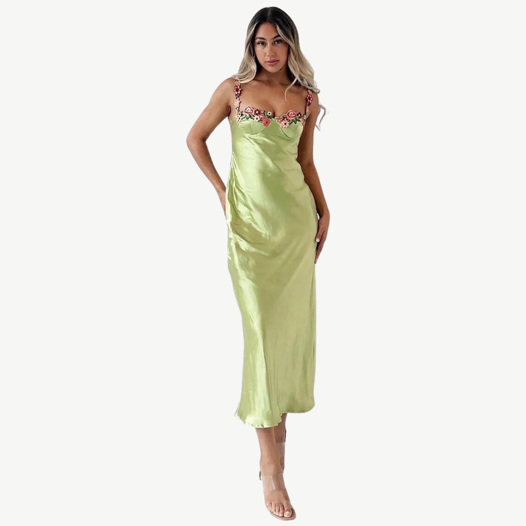 Satin slip dress