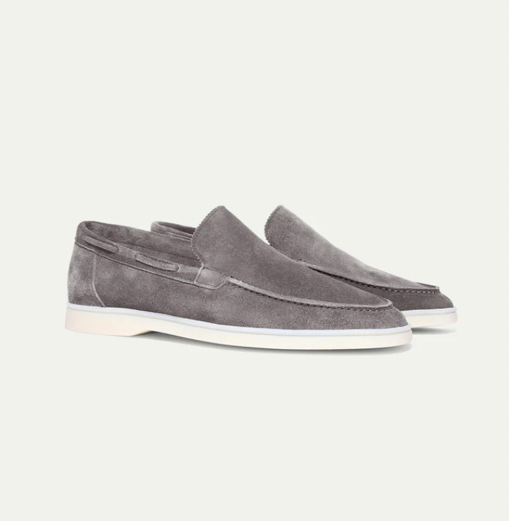 Lorenzo - Classic men's suede loafers