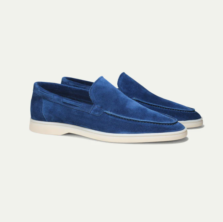 Lorenzo - Classic men's suede loafers
