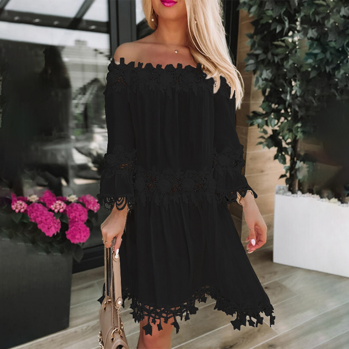 Stylish off-the-shoulder dress