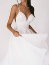 Elegant dress with V-neckline