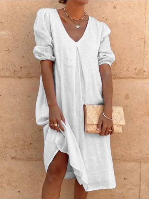 Elegant casual midi dress