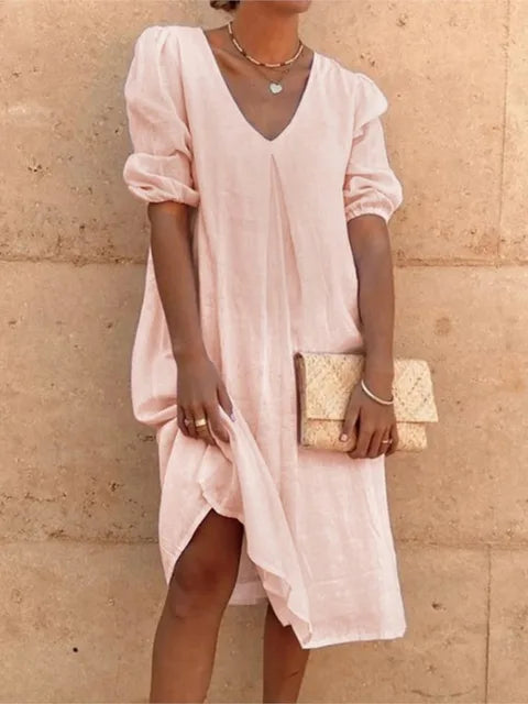 Elegant casual midi dress