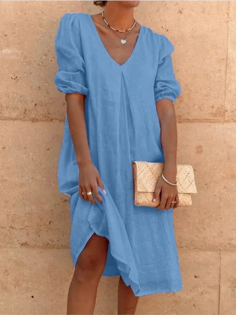 Elegant casual midi dress