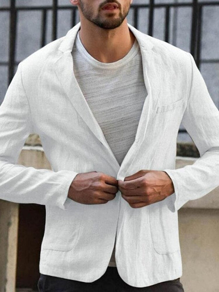 Casual cotton blazer