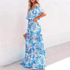 Long dress with ruffles