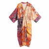 Maxi kimono dress with batwing sleeves