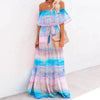 Long dress with ruffles