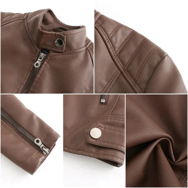 Elegant leather jacket