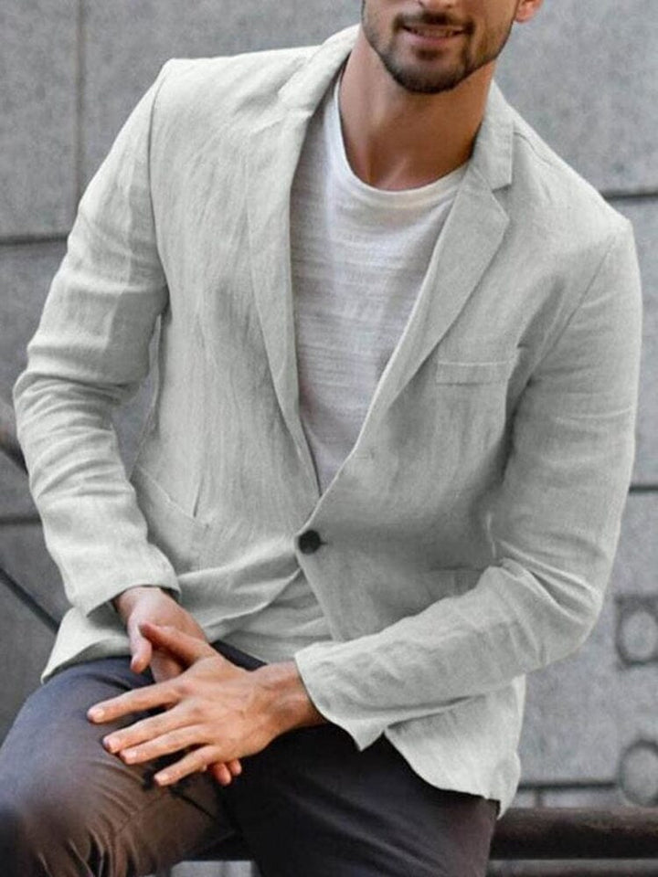 Casual cotton blazer