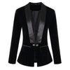 Velvet Tuxedo Blazer With Satin Lapels