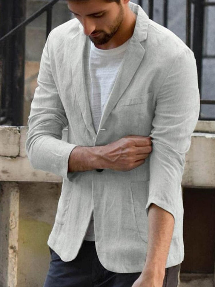 Casual cotton blazer