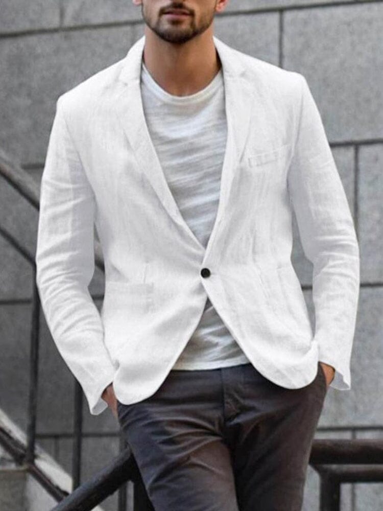 Casual cotton blazer