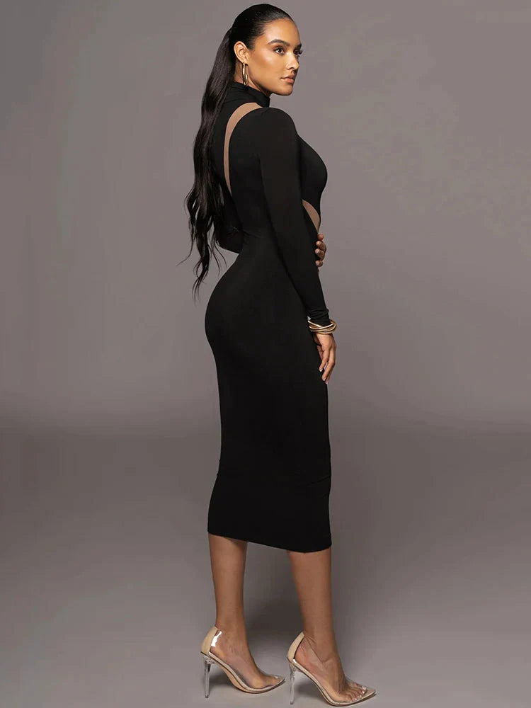 Elegant bodycon sexy maxi dress