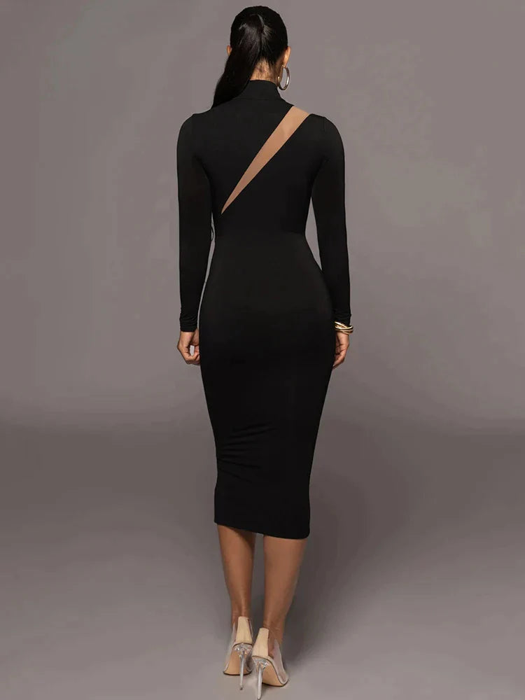 Elegant bodycon sexy maxi dress