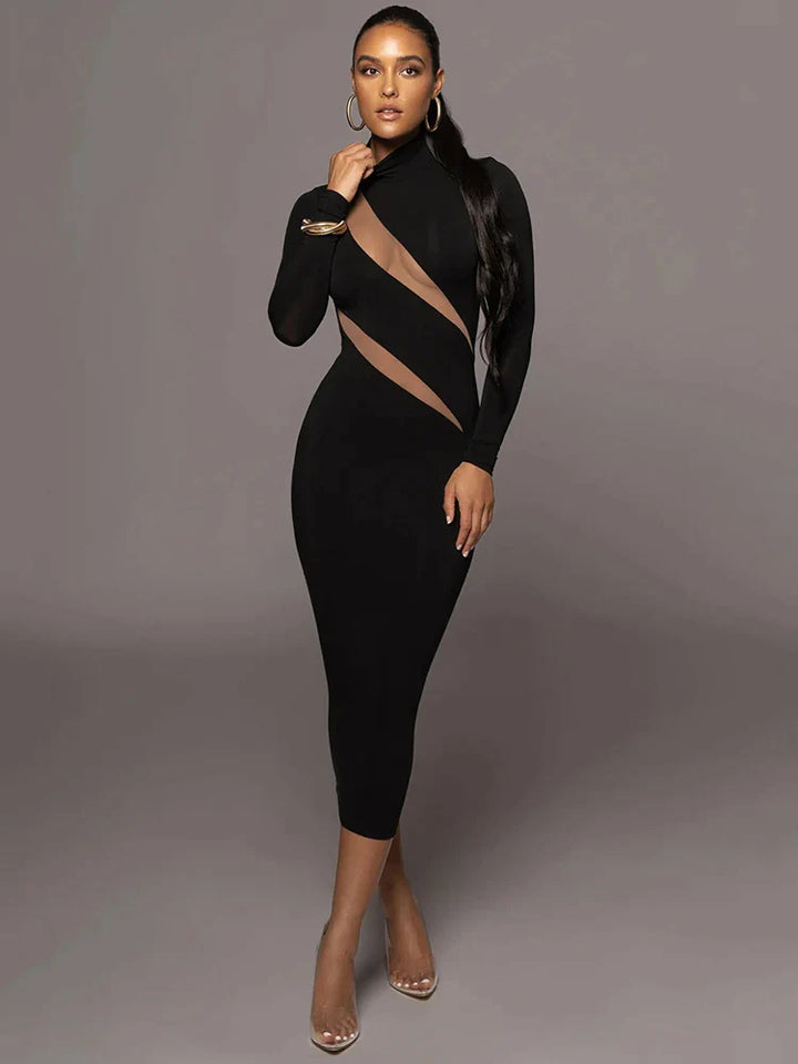 Elegant bodycon sexy maxi dress