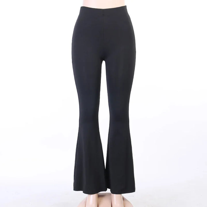 Elegant flared trousers with high waist