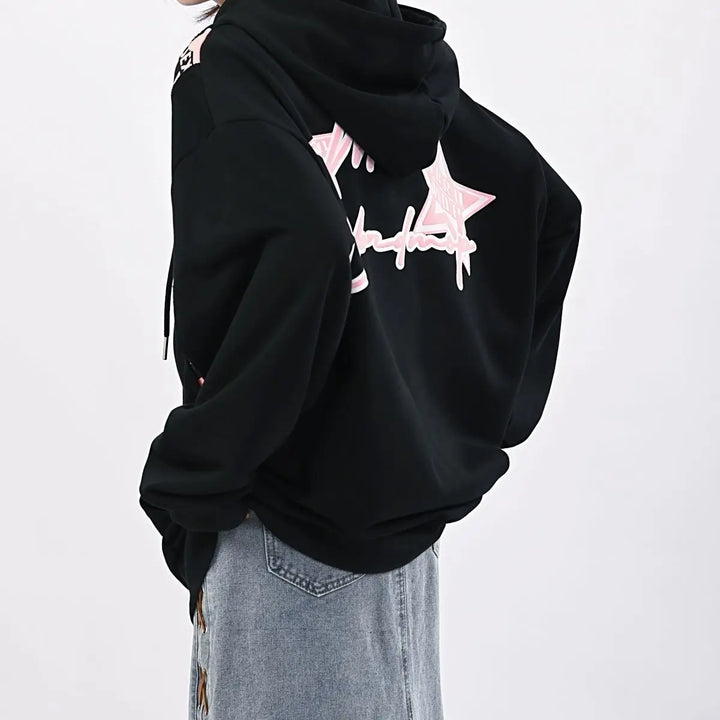 Oversized hoodie with graphic print