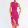 Elegant bodycon dress with ruffles