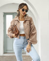 Stylish corduroy jacket for women