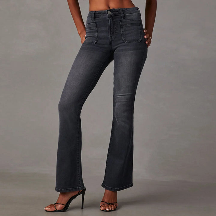 Chic bootcut jeans with a low rise