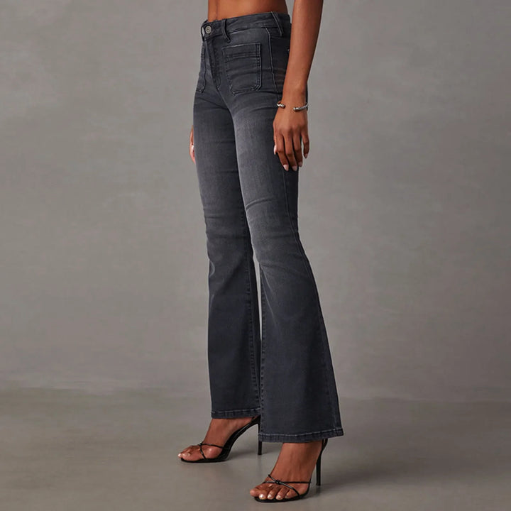 Chic bootcut jeans with a low rise