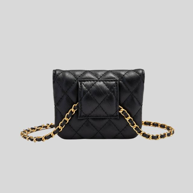 Chloe - Quilted mini shoulder bag with chain strap