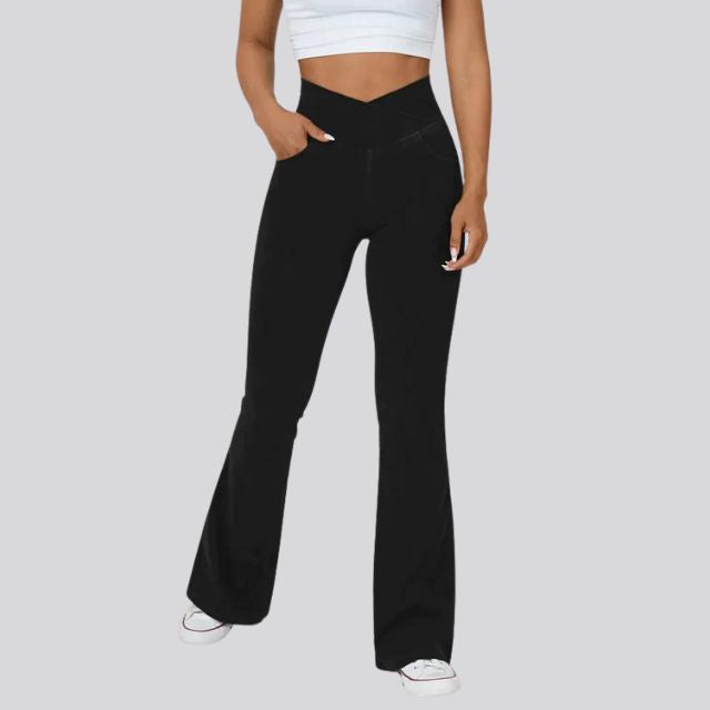 Flared Fitness Legging With High Waist