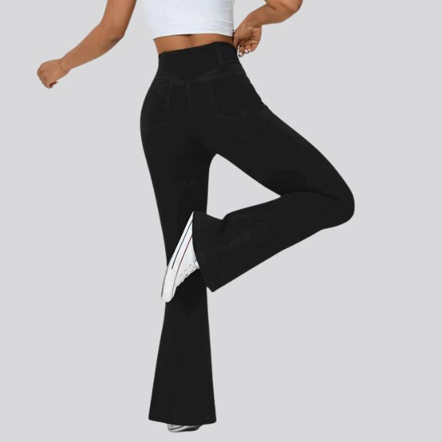 Flared Fitness Legging With High Waist