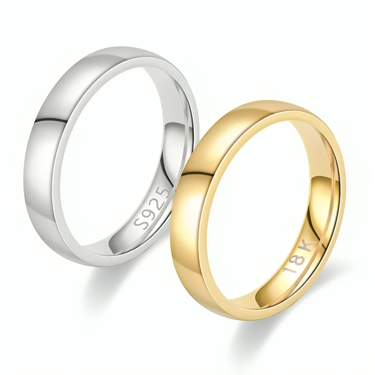 Celestia - Elegant band ring with polished finish