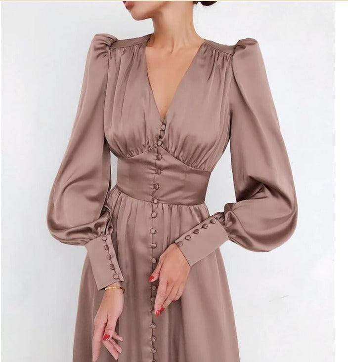 Elegant satin dresses