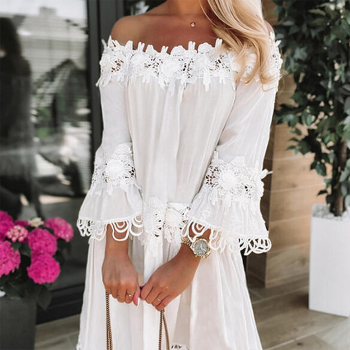 Stylish off-the-shoulder dress