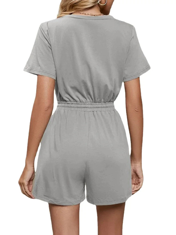 Short-sleeved jumpsuit