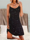 Ring strap glitter dress