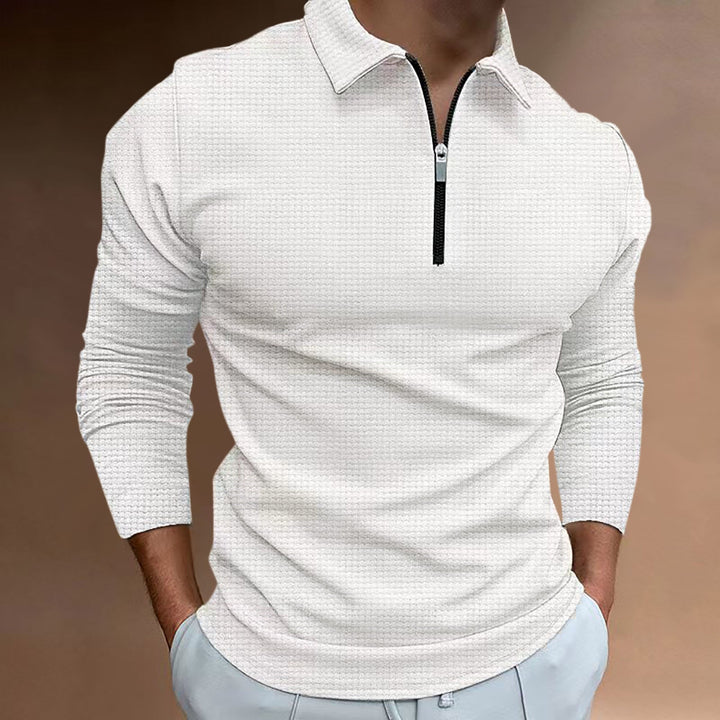 Men's T-shirt new zip long sleeve