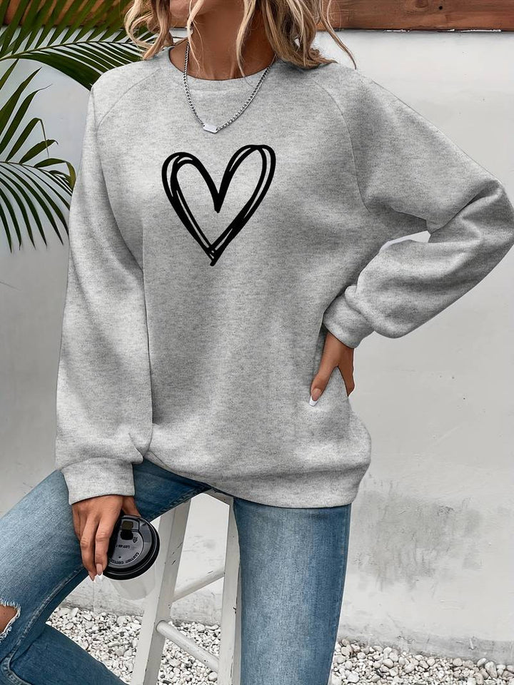 Jumper with heart print