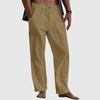 Linen beach trousers for men, loose fit