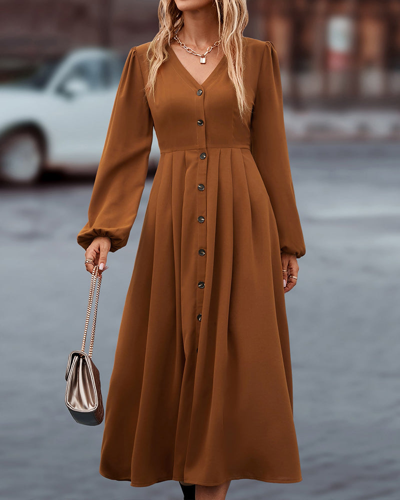 Elegant autumn dress