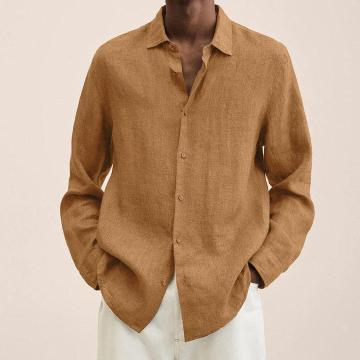 Finnian - Long-sleeved linen shirts for men