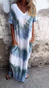 Elegant Tie-dye long dress