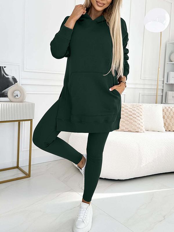 Elegant hoodie and legging set