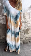 Elegant Tie-dye long dress