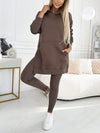 Elegant hoodie and legging set