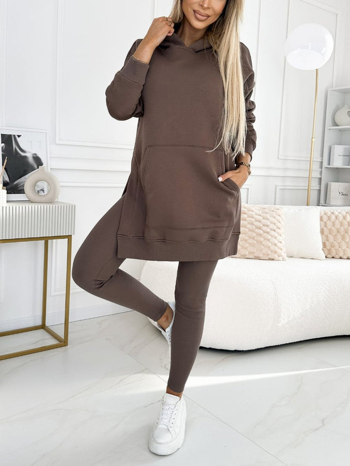 Elegant hoodie and legging set