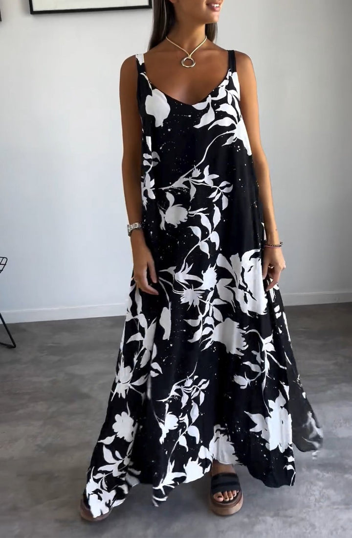 Elegant Printed slip dress