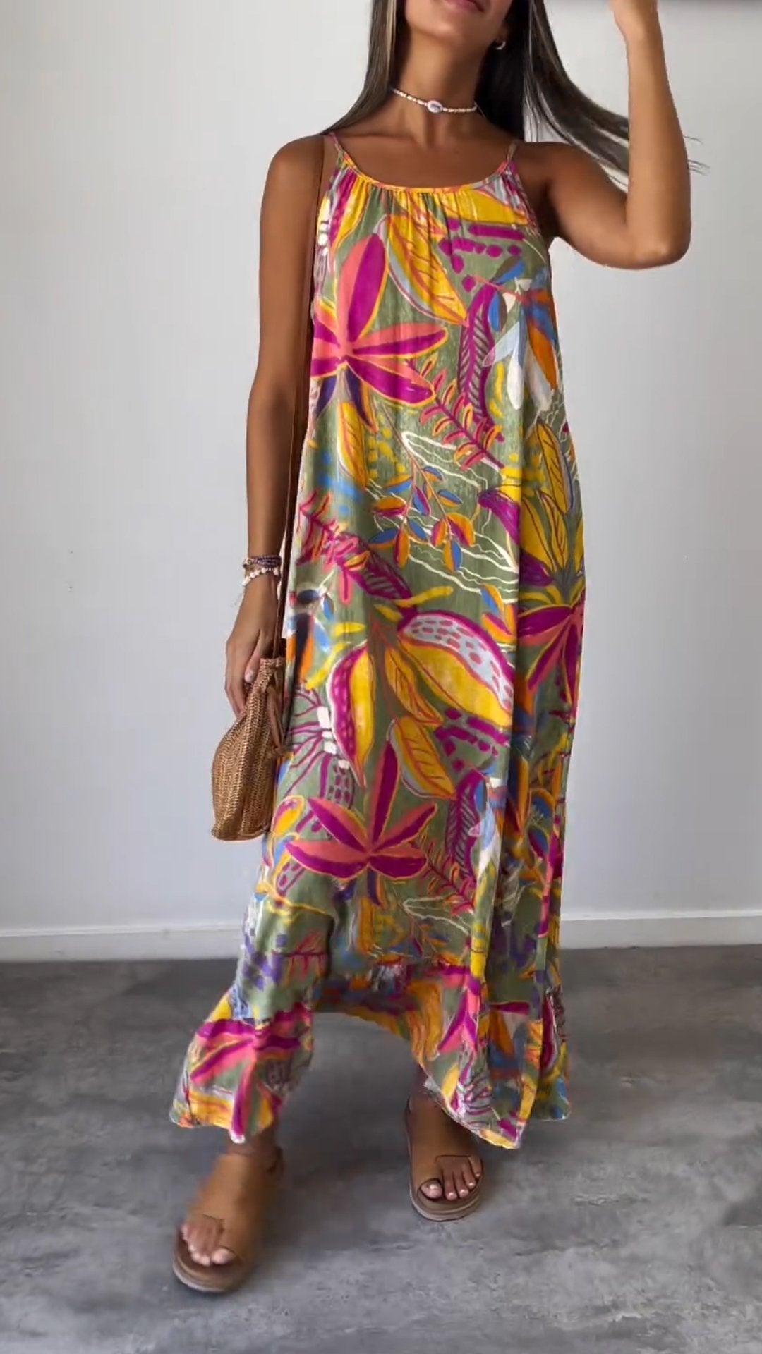 Comfy Printed long dress